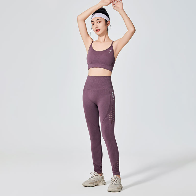 Women Sports Leggings with Mesh Design